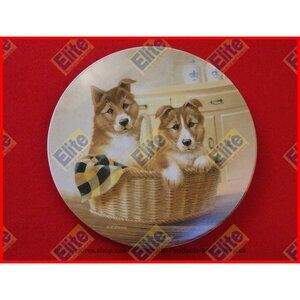 Its a Dogs Life "Paws For A Picnic" Collectors Plate by Knowles